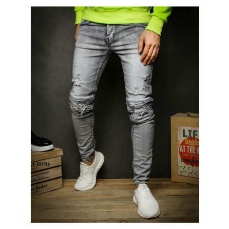 Pánské módní šedé džíny UX2345 BASIC | Modio.cz