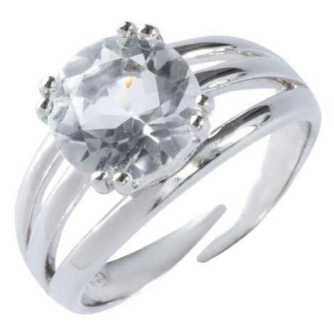 Stříbrný nastavitelný prsten s křišťálem Blancheporte