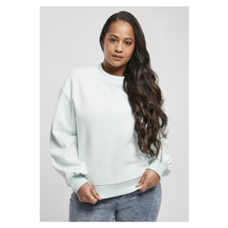 Urban Classics / Ladies Oversized Color Melange Crewneck aqua melange