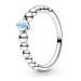 Pandora Stříbrný prsten pro ženy narozené v prosinci 198867C07 56 mm