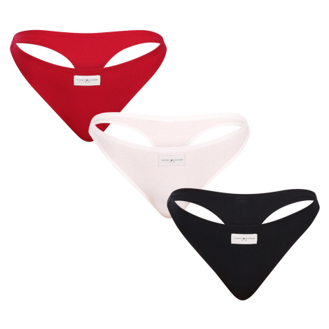 3PACK dámská tanga Tommy Hilfiger vícebarevná (UW0UW05189 0SR)