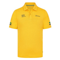 Ayrton Senna pánské polo tričko Stripe yellow 2024