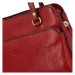 Luxusní dámská kožená kabelka Katana Francis, červená