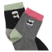 Ponožky karl lagerfeld k/ikonik 2.0 glitter socks 2p černá