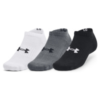 Under Armour Core No Show 3-Pack Socks Black/ White/ Grey