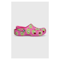 Pantofle Crocs Classic Hyper Real Clog dámské, růžová barva, 208343, 208343.312-312