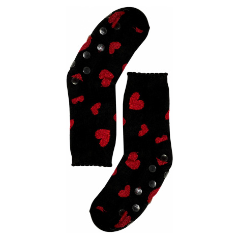 Valentýnky teplé ponožky NPV5092 černá Aura.Via