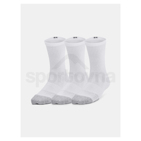 Ponožky Under Armour UA Heatgear 3pk Crew Yth-WHT 30-35