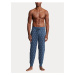Modré pánské vzorované pyžamové kalhoty POLO Ralph Lauren