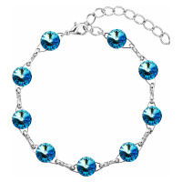 Evolution Group Náramek bižuterie se Swarovski krystaly modrý 53001.5