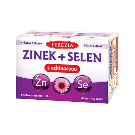 TEREZIA Zinek + selen s echinaceou 30 kapslí