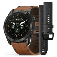 Garmin Epix™ Pro 51mm (Gen 2) Sapphire Edition Carbon Gray DLC Titanium / Chestnut Leather Band 