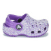 Crocs Classic Glitter Clog T Fialová