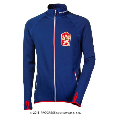 Pánská sportovní ČSSR retro mikina PROGRESS Timur tm.modrá