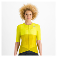 SPORTFUL Cyklistický dres s krátkým rukávem - PRO - žlutá