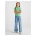 Světle zelené dětské tričko Calvin Klein Jeans