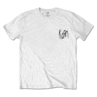 Korn Tričko Scratched Type Unisex White