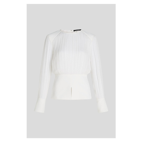 Halenka karl lagerfeld elegant gathered blouse pristine