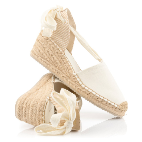 Bílé dámské espadrilky