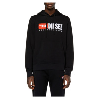 Mikina diesel s-ginn-hood-div sweat-shirt černá