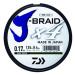 Daiwa splétaná šňůra j-braid 4 žlutá 135 m-průměr 0,17 mm / nosnost 8,4 kg