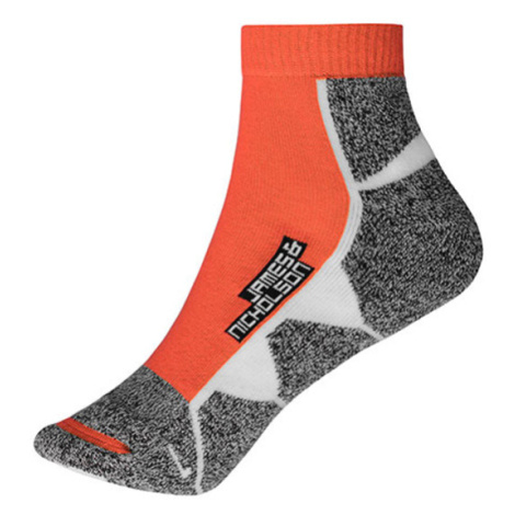 James&Nicholson Unisex sportovní ponožky JN214 Bright Orange