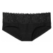 Victorias Secret pohodlné bavlněné kalhotky Lace-waist Hiphugger panty černé