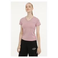 Lumberjack W-CT132 BASIC MODAL V NEC D PINK Woman Sleeve T-Sh