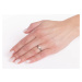 Stříbrný prsten Alisia s pravou přírodní bílou perlou