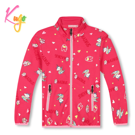 Dívčí mikina - KUGO HM0665, sytě růžová Barva: Růžová