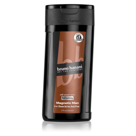 Bruno Banani Magnetic Man parfémovaný sprchový gel 3 v 1 pro muže 250 ml