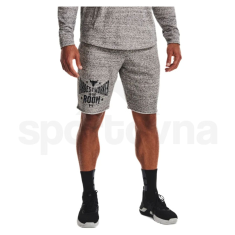 Kraťasy Under Armour Project Rock Terry horts M - bílá