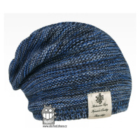 Pletená čepice Dráče - Colors 32, modrá melír Barva: Modrá