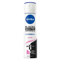 Nivea Black & White antiperspirant ve spreji Invisible clear 150 ml