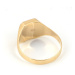 Pánský prsten ze žlutého zlata s onyxem PP010F + DÁREK ZDARMA