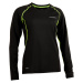 SALMING Run Balance LS Tee Women Black/Sharp Lime