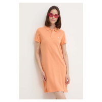 Bavlněné šaty Polo Ralph Lauren oranžová barva, mini, 211799490016