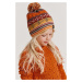 Dětska čepice Reima Pohjoinen oranžová barva, vlněná