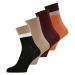 Lindex Ponožky velbloudí / oranžová / černá / bílá