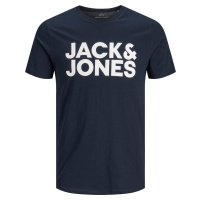 Jack&Jones Pánské triko JJECORP 12151955 Navy Blazer Slim