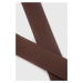 Kožený pásek Polo Ralph Lauren pánský, hnědá barva
