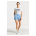 TEPLÁKOVÉ ŠORTKY GANT RELAXED SUNFADED SHORTS modrá