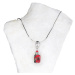 Lampglas Vášnivý dámský náhrdelník Scarlet Passion s perlou Lampglas NSA16