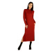 Dámské dlouhé šaty Litex 7C045 | hnědočervená