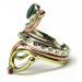 AutorskeSperky.com - Stříbrný prsten se smaragdem - S4697
