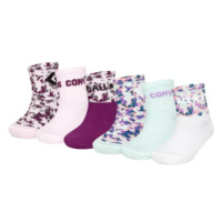 Converse Balení 6 ponožek Camouflage pink