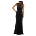 Společenské a plesové šaty krajkové dlouhé luxusní CHARM'S Paris černé - Černá / - CHARM'S Paris