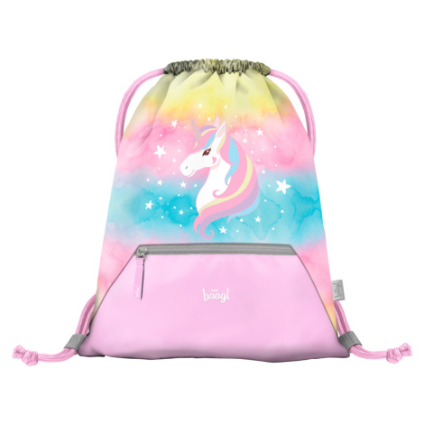 BAAGL Sáček s kapsou Rainbow Unicorn