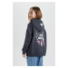 DEFACTO Girl Hooded Soft Lined Zippered Cardigan