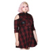 šaty dámské KILLSTAR - Paranormal Shirt-Dress - TARTAN